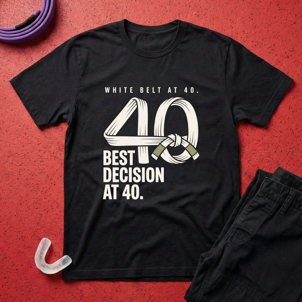 White Belt At 40 T-Shirt