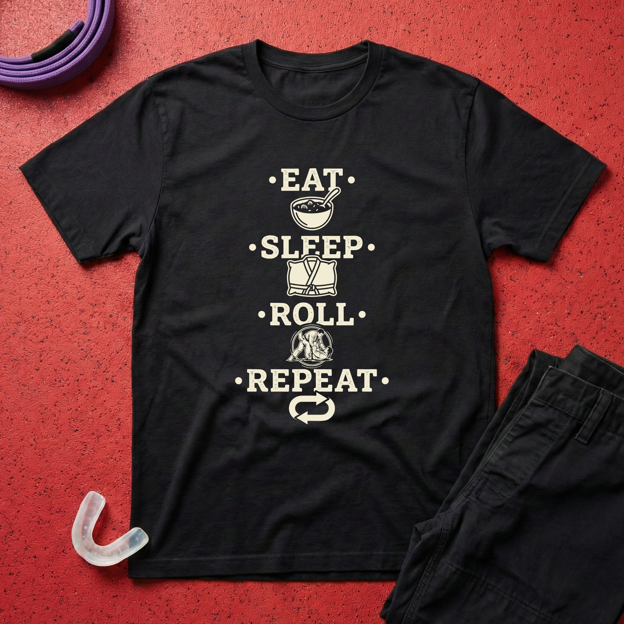 Eat Sleep Roll Repeat T-Shirt