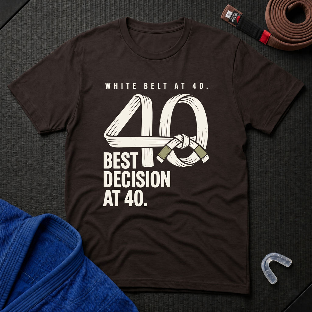White Belt At 40 T-Shirt
