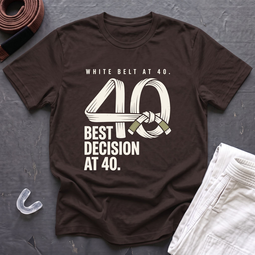White Belt At 40 T-Shirt