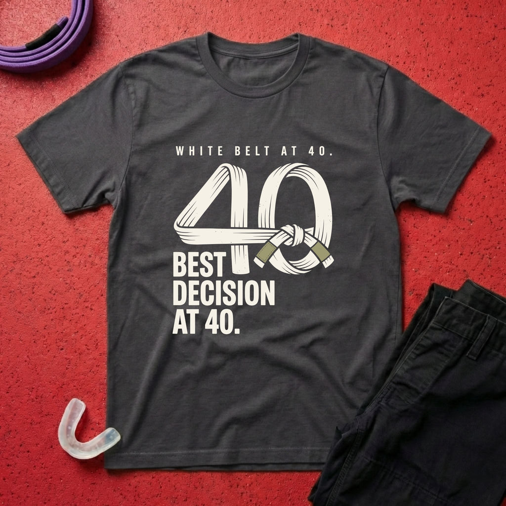 White Belt At 40 T-Shirt
