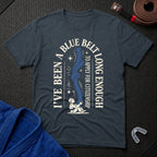 Blue Belt For Long Enough T-Shirt
