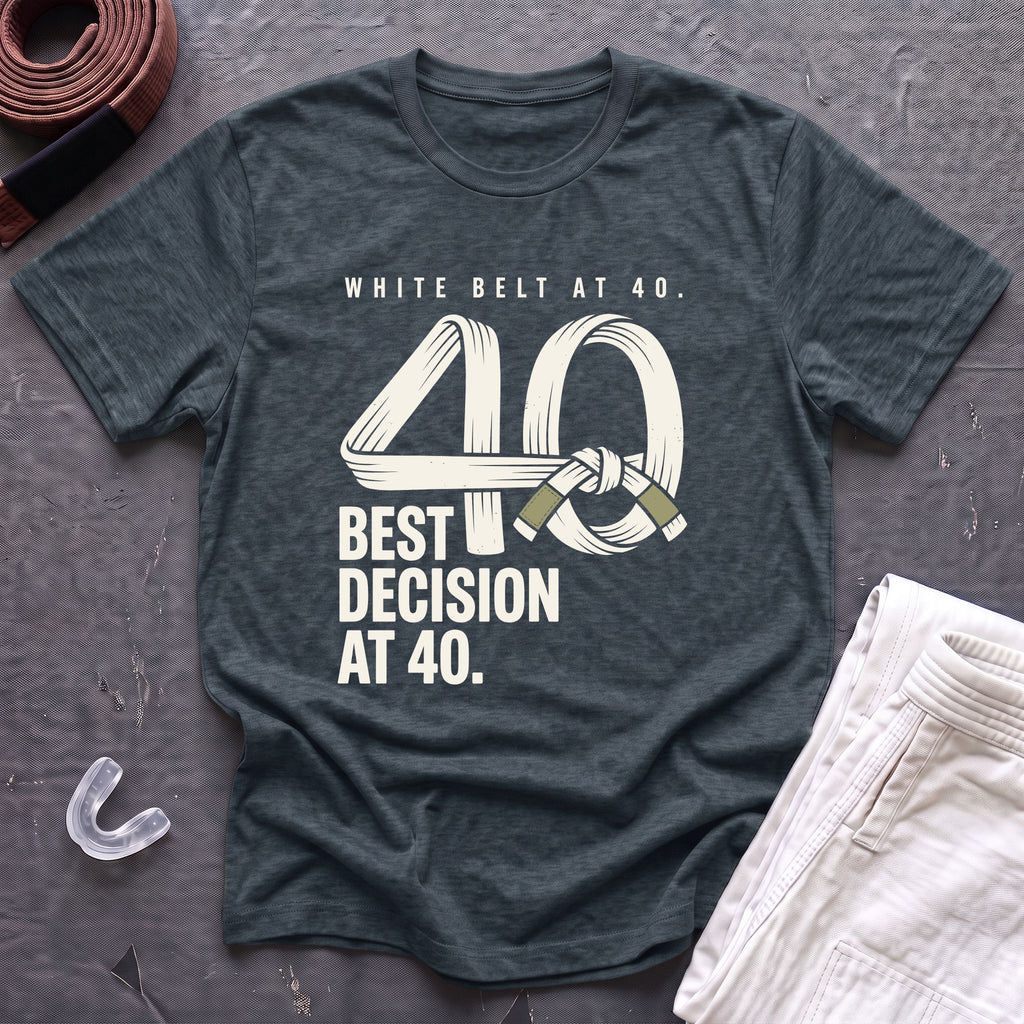 White Belt At 40 T-Shirt