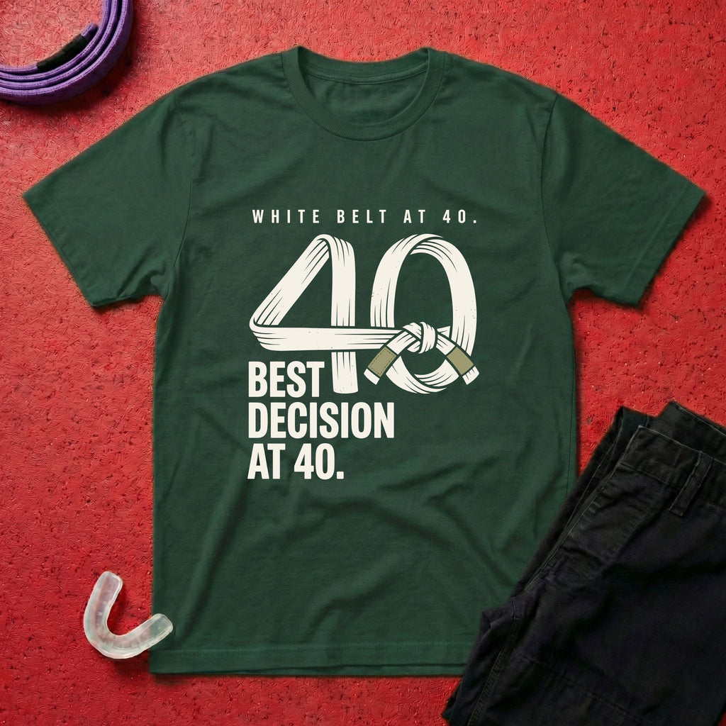 White Belt At 40 T-Shirt