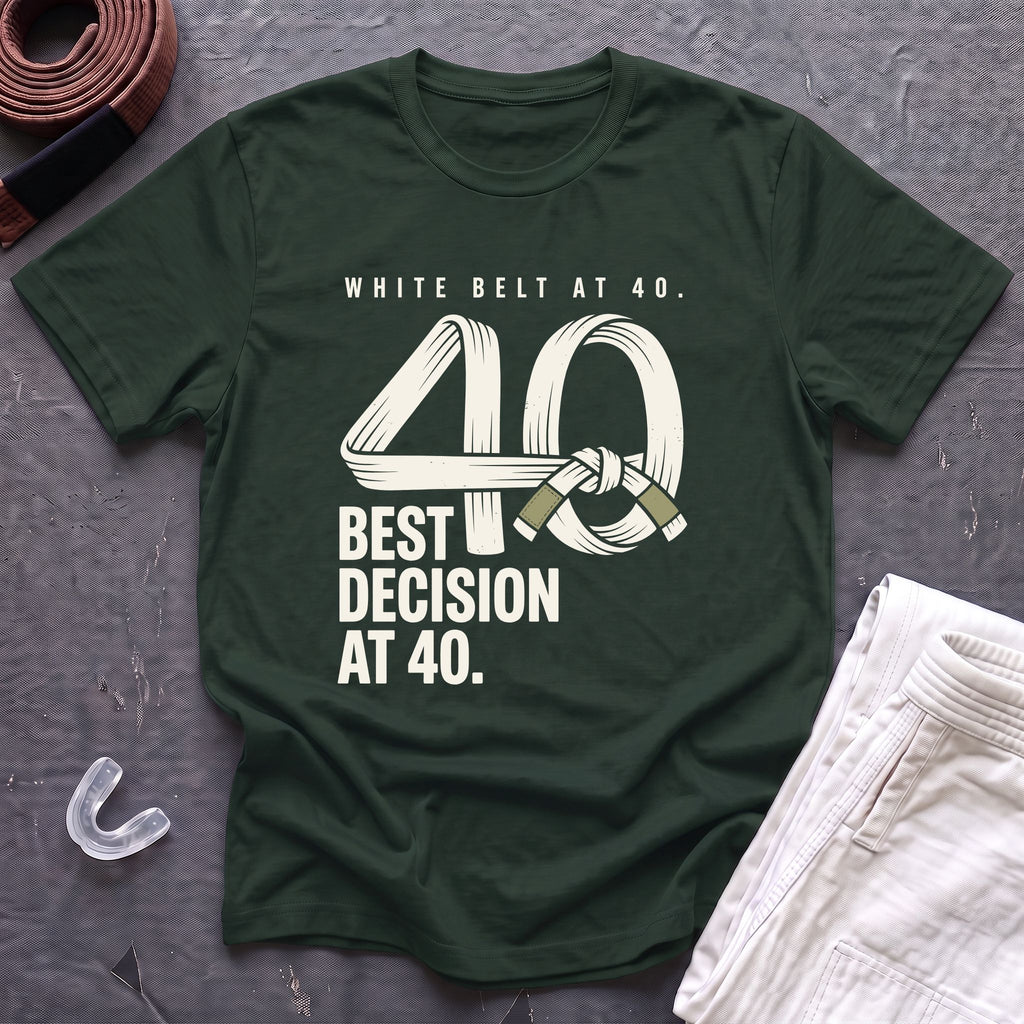 White Belt At 40 T-Shirt