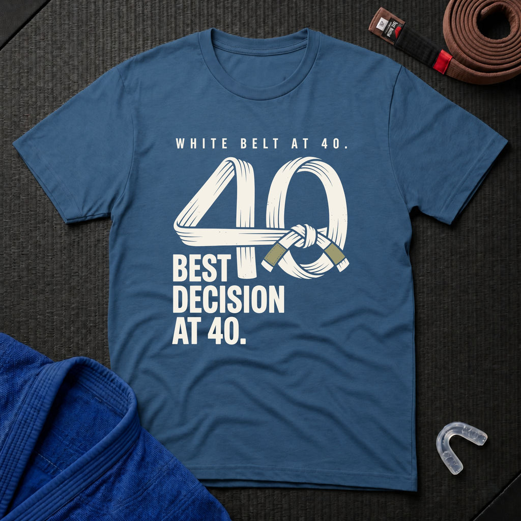 White Belt At 40 T-Shirt