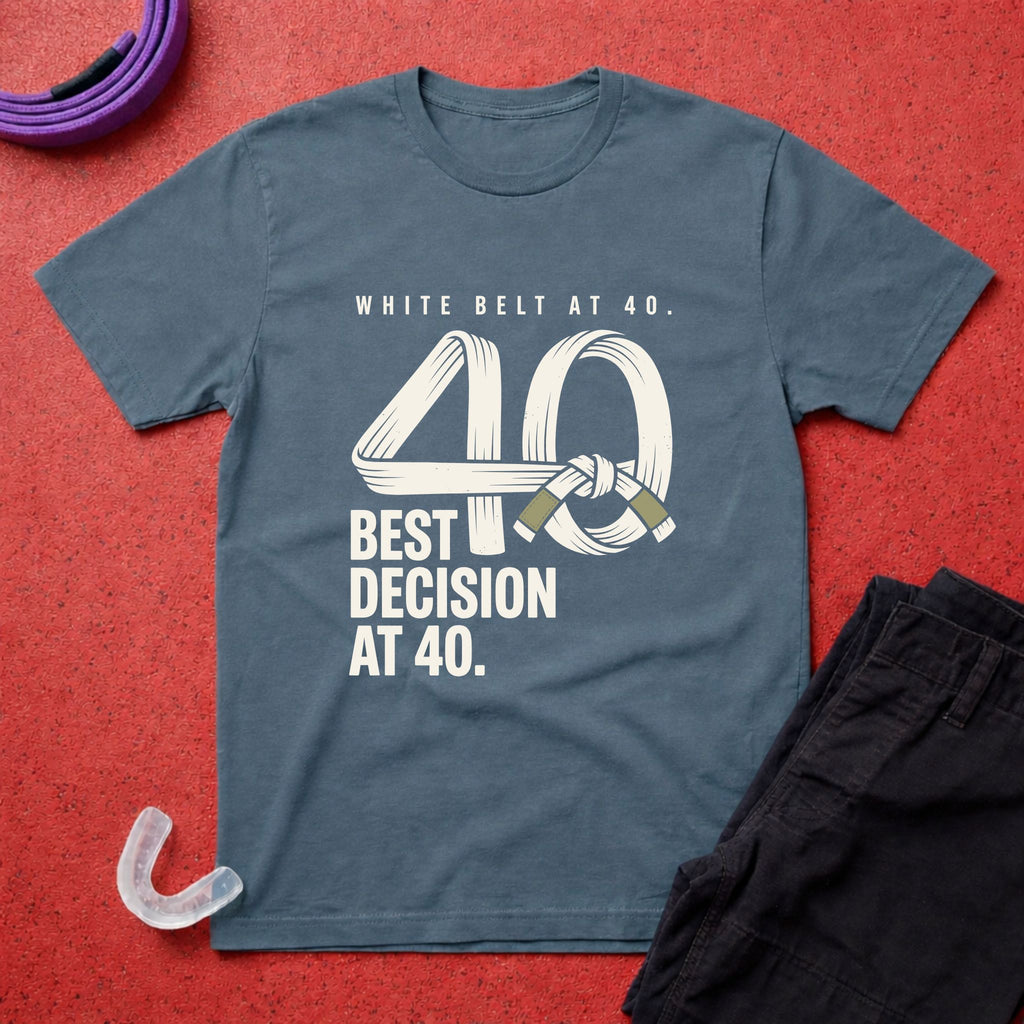 White Belt At 40 T-Shirt