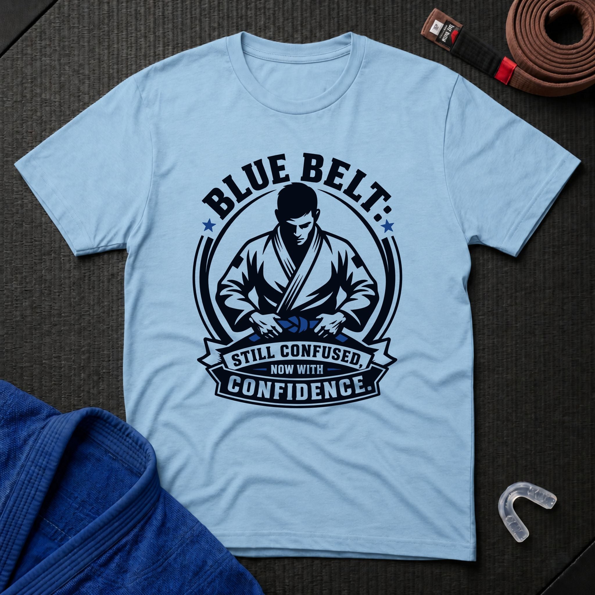 Confused Blue Belt T-Shirt