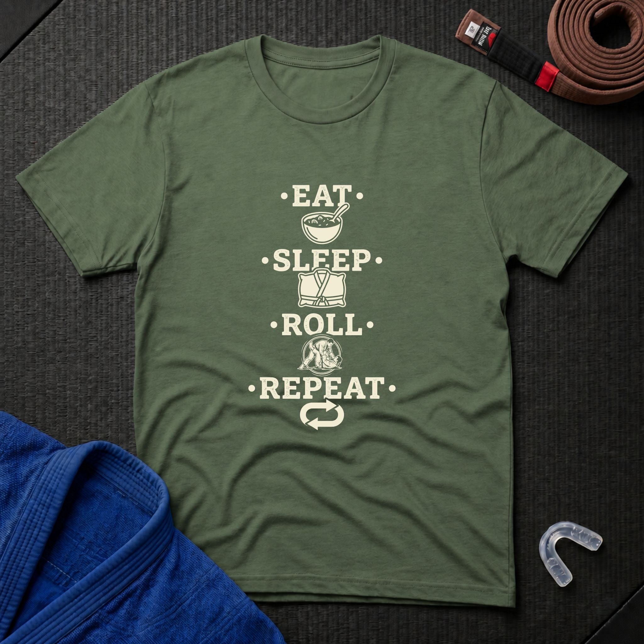 Eat Sleep Roll Repeat T-Shirt