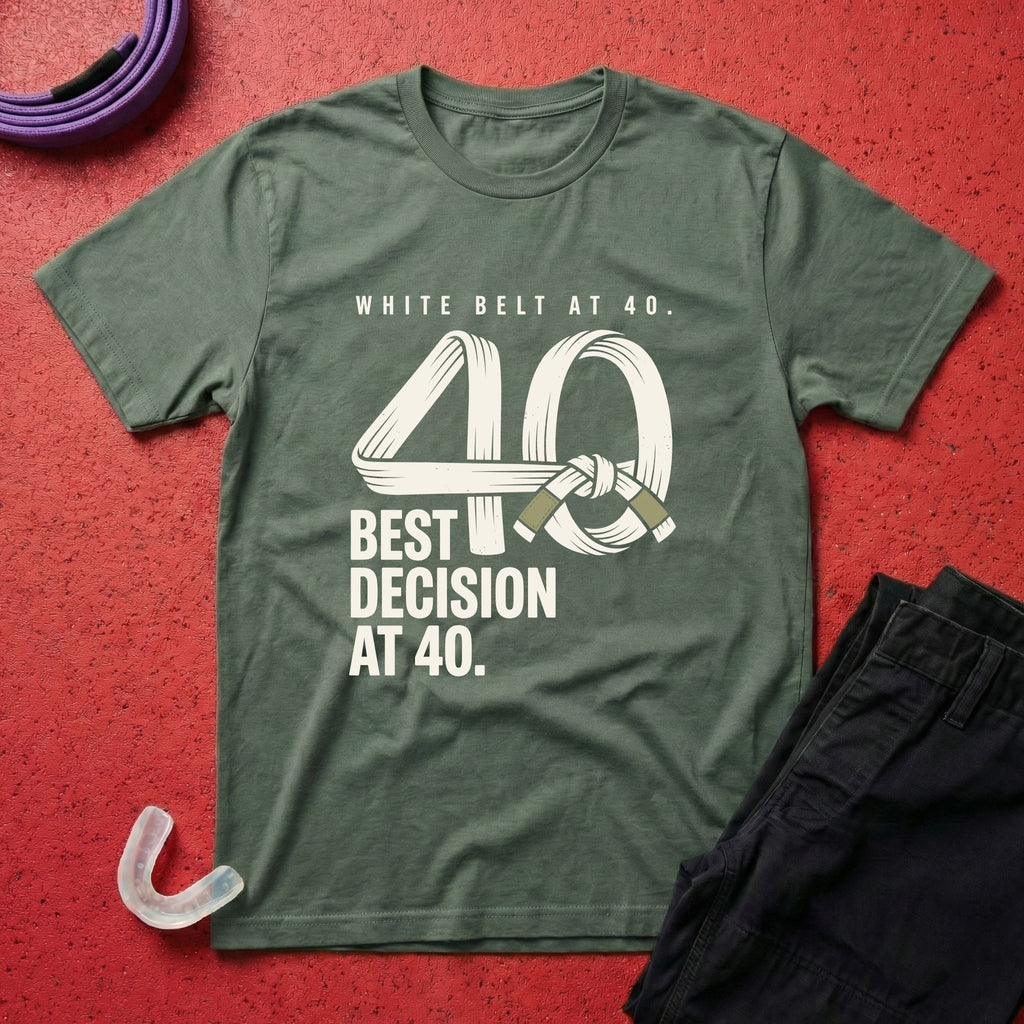 White Belt At 40 T-Shirt