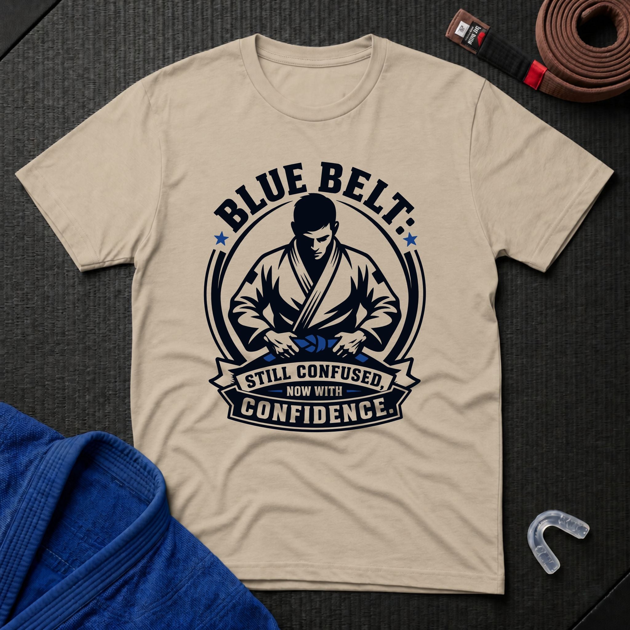 Confused Blue Belt T-Shirt