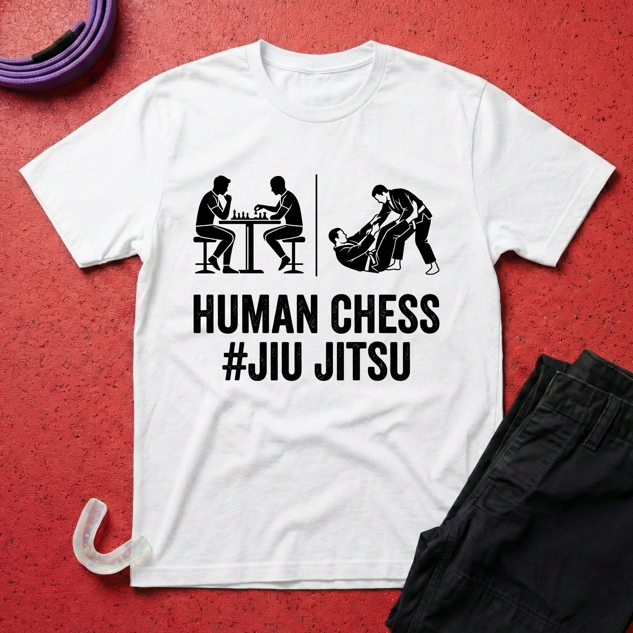 Human Chess Jiu Jitsu T-Shirt